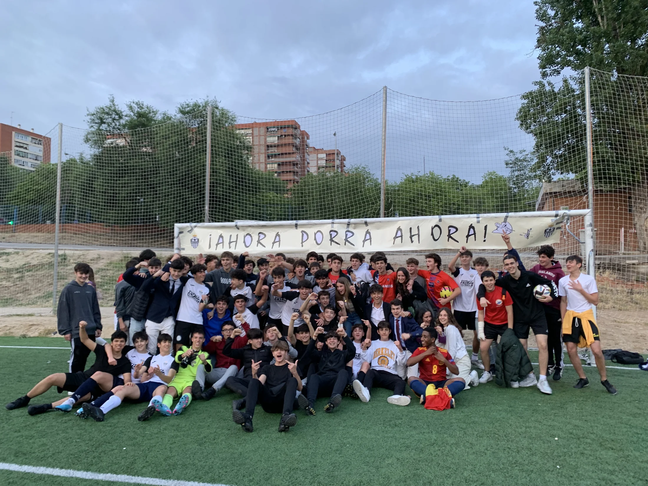 Pancarta de la porra de la liga